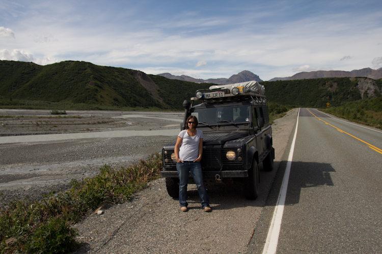 On the road in Alaska