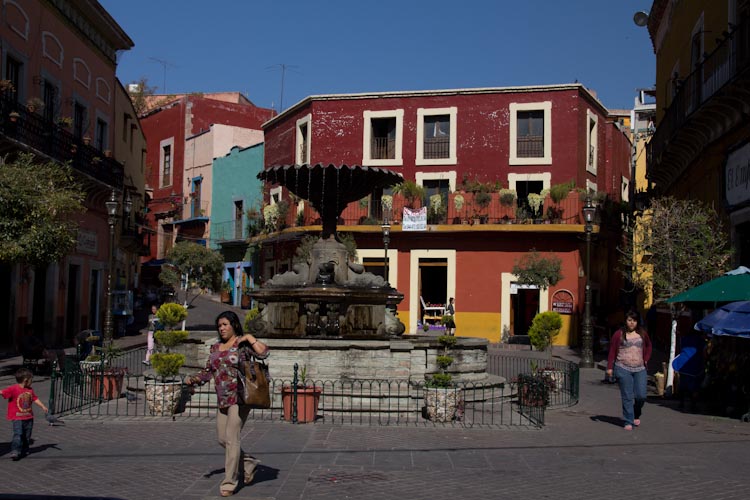 El centro de Guanajuato