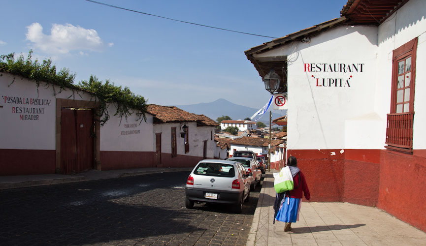 A typical street in Patzcuaro