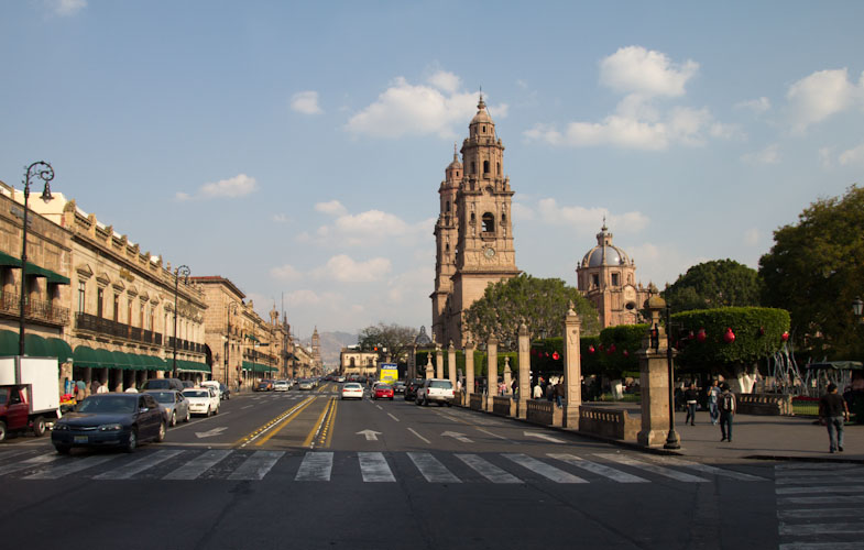 Main Street in Morelia