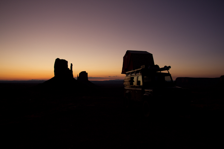 Campsite at Monument Valley