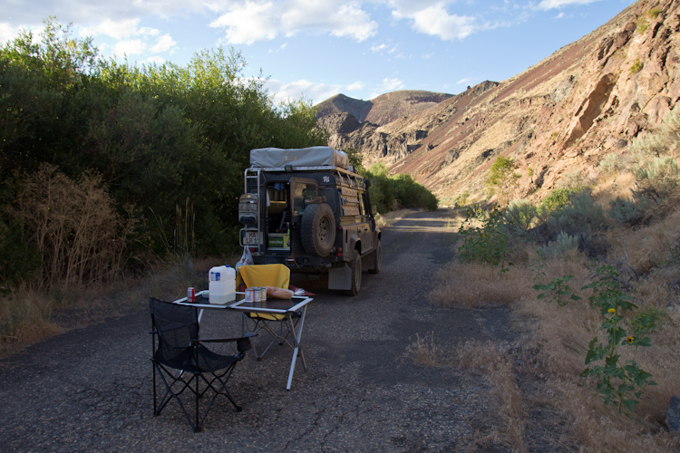 Camping on old Highway 20