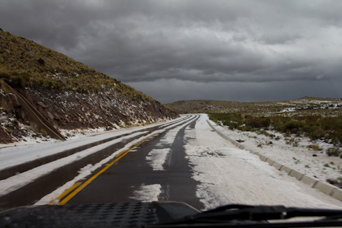 Bolivia: Oruro to Sucre - ... snow
