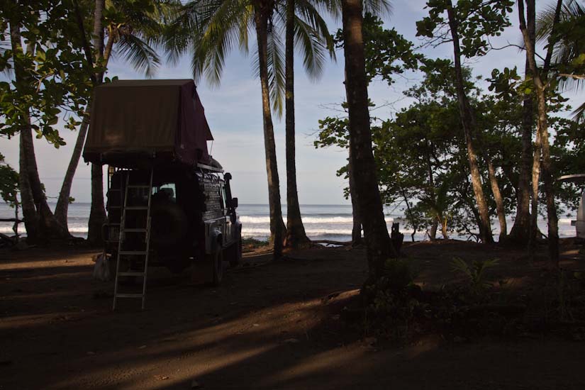 Costa Rica: Southern Coast - NP Marino Ballena: Campsite