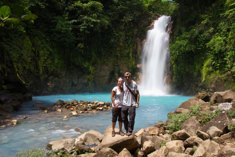 Costa Rica: Central Highlands - NP Tenorio:Rio Celeste Waterfall
