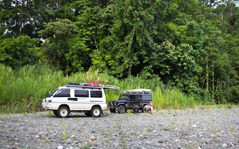 Costa Rica: Peninsula Osa - NP Corcovara: Campsite close to Los Platos