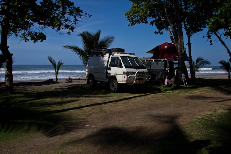 Costa Rica: Southern Coast - Playa Esterillo: Campsite
