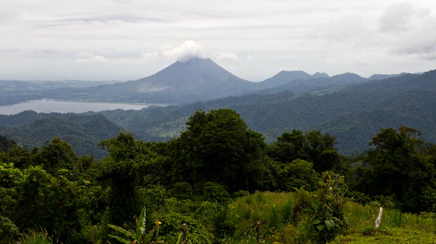 Costa Rica: Central Highlands - Santa Elena Reserva: view to the Arenal