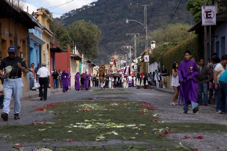 Holy procession in Antigua