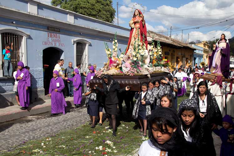 Holy procession in Antigua