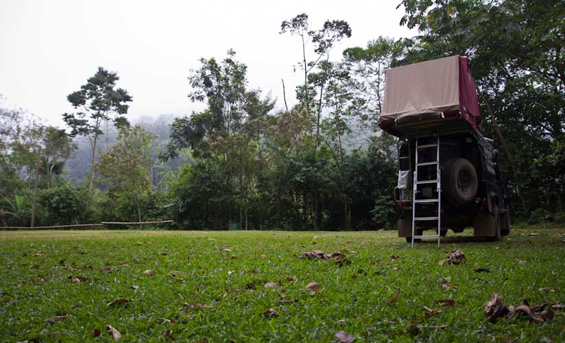 Campsite in the Bosque Neblado - Panacam Lodge