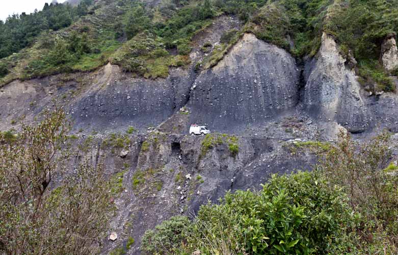 Colombia: Central Highlands - dangerous roads