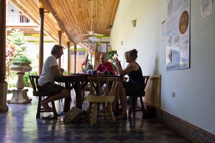 Nicaragua: Granada; yummi brunch in the Choco Museum