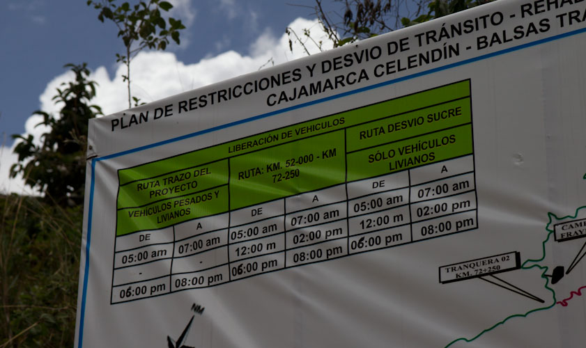 Peru:construction side close to Celendin - what a time frame