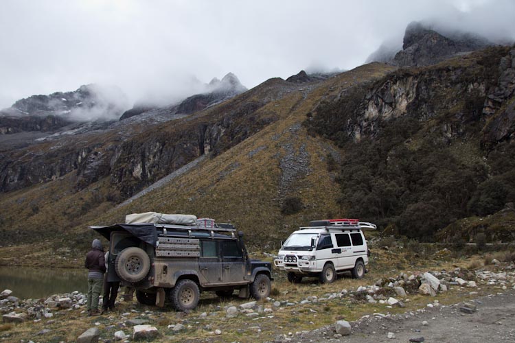 Peru: Cordillera Blanca - Pass Portuchuelo: Campspot