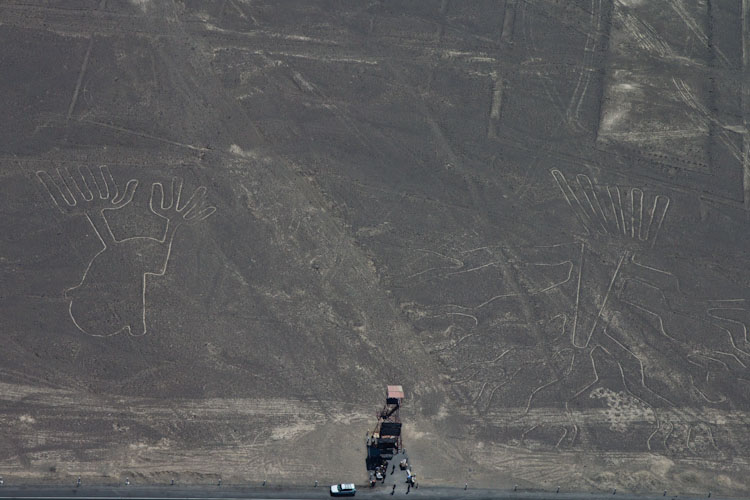 Peru: Nazca - Nazca Lines: Tree and Hands
