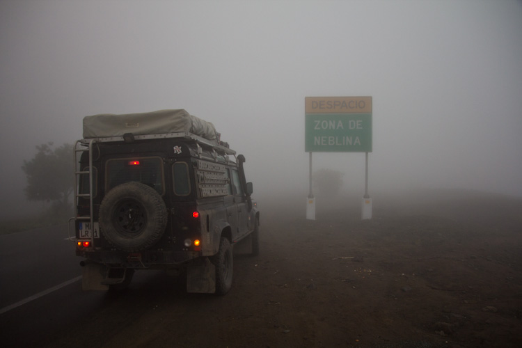 Peru: Panamericana - also foggy ...