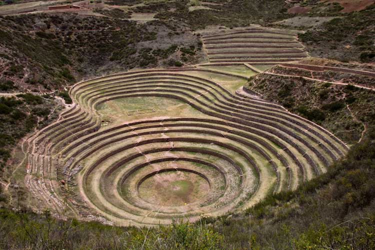 Peru: Sacred Valley - Moray: bigger terrace