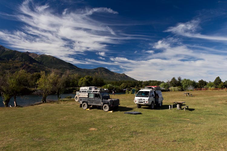 Argentina: Lake District - before NP Los Alerces: Campsite